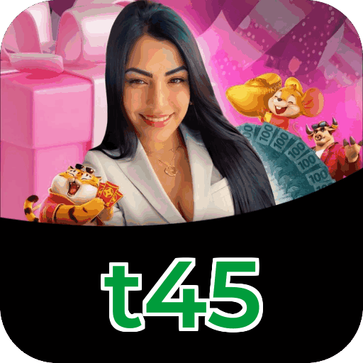 Interface do aplicativo t45 mostrando jogos disponíveis no iOS e Android